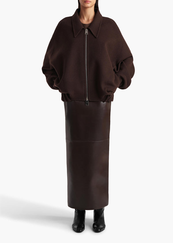 Khaite Odin Jacket Dark Brown