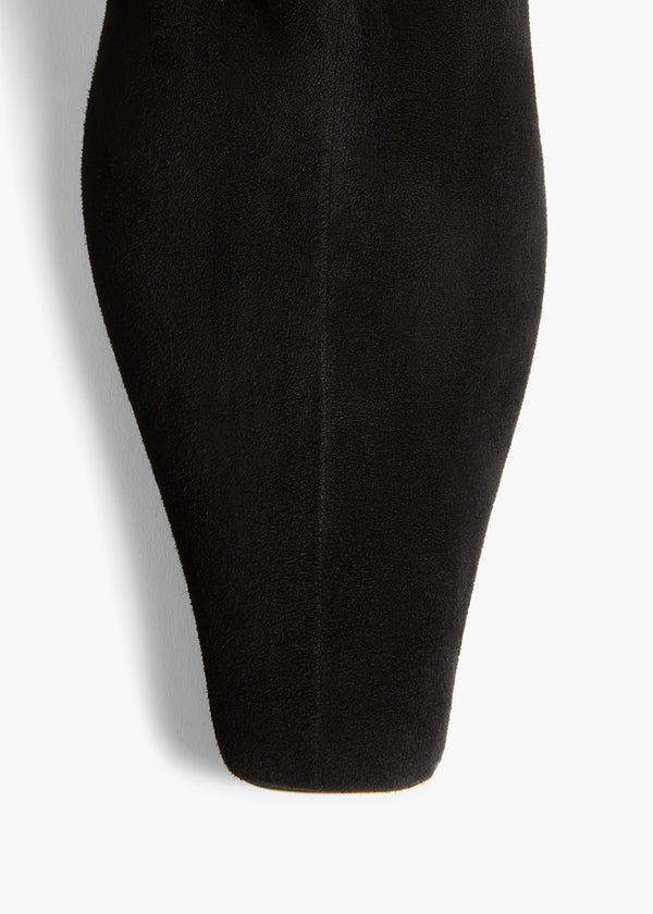 Khaite Ona Ankle Boot Black Suede