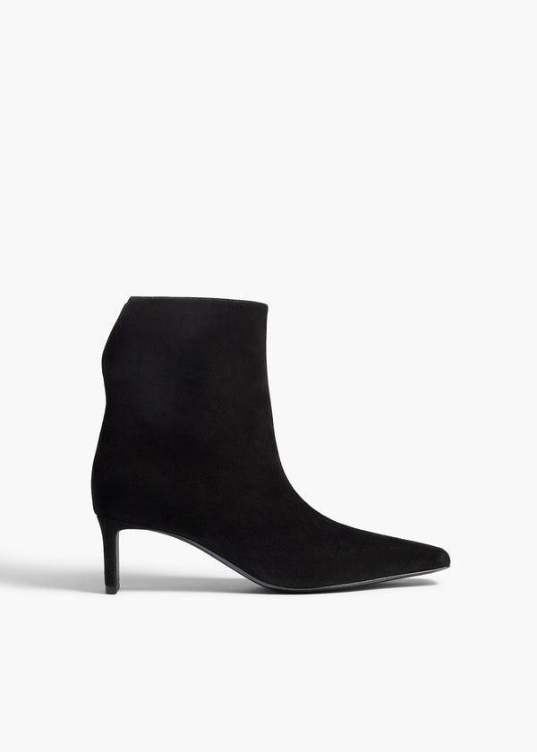 khaite Ona Ankle Boot Black Suede