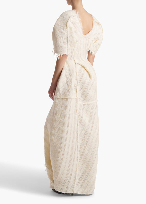 Khaite Quintin Dress Ivory