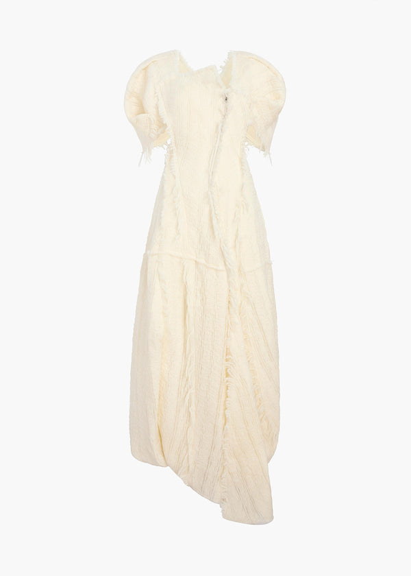 khaite Quintin Dress Ivory