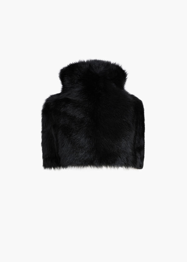 khaite Rovero Top Black Shearling