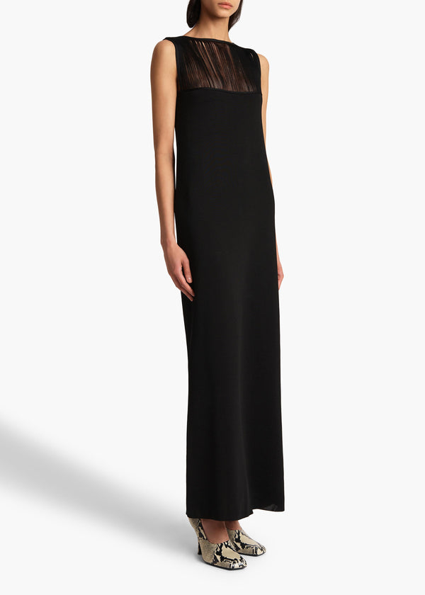 Khaite Ruslan Dress Black