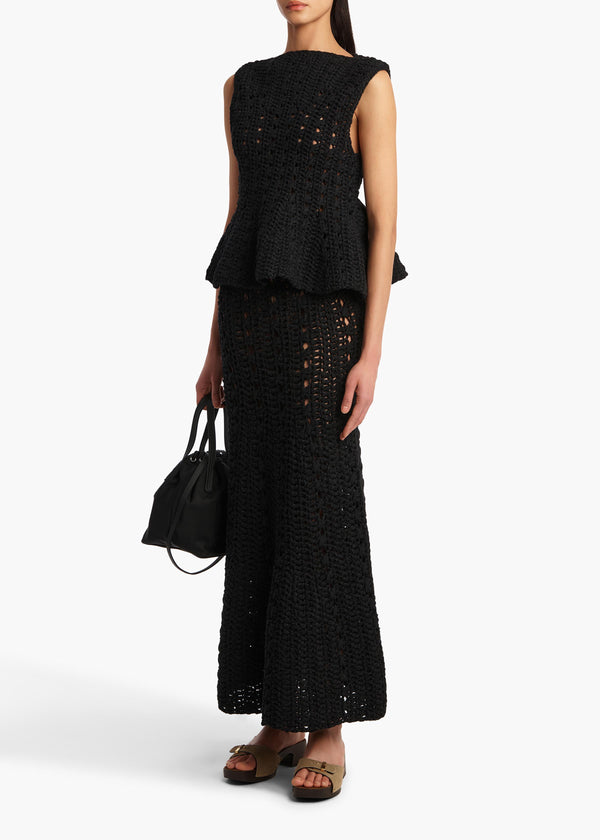 Khaite Ryder Skirt Black