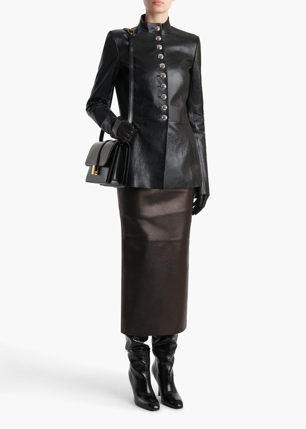 Khaite Samuel Jacket Black Leather