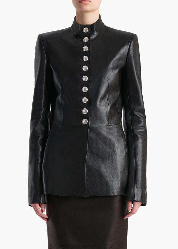 Khaite Samuel Jacket Black Leather