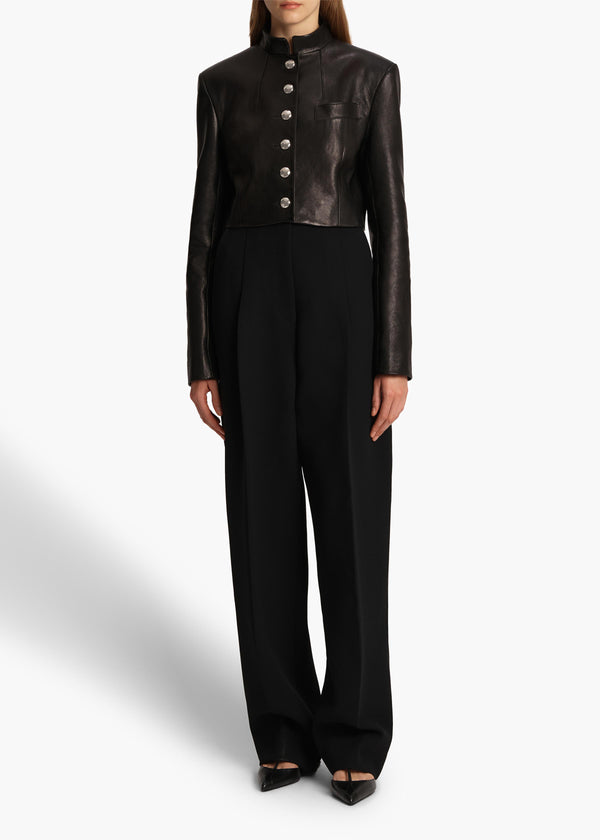 Khaite Samuelson Jacket Black Leather