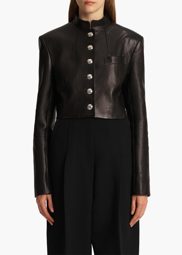 Khaite Samuelson Jacket Black Leather