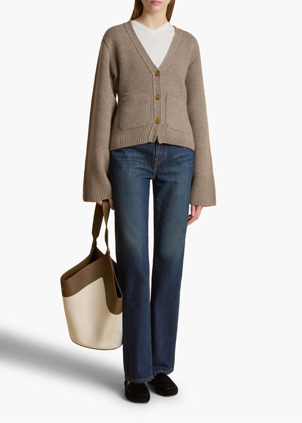 Khaite Scarlet Cardigan Barley