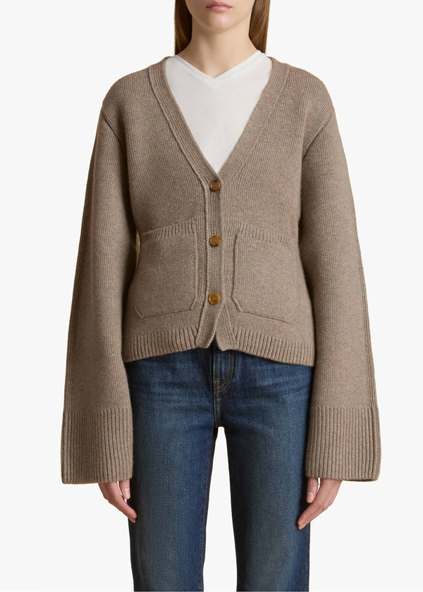 Khaite Scarlet Cardigan Barley