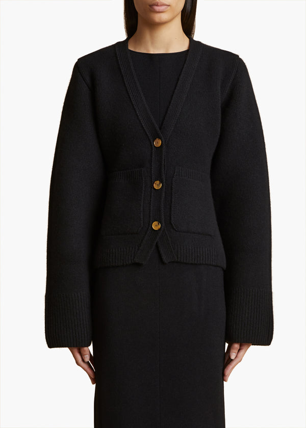 Khaite Scarlet Cardigan Black