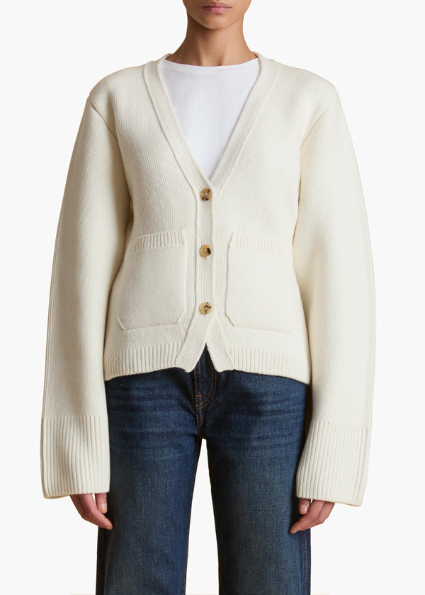 Khaite Scarlet Cardigan Glaze