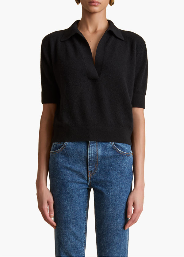 Khaite Shrunken Jo Sweater Black