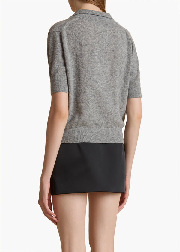 Khaite Shrunken Jo Sweater Warm Grey