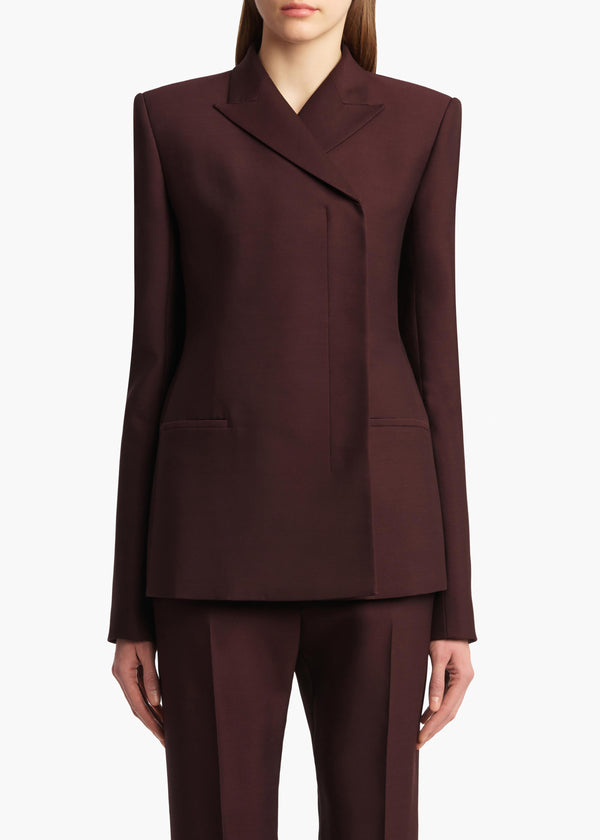 Khaite Silvannah Jacket Almandine
