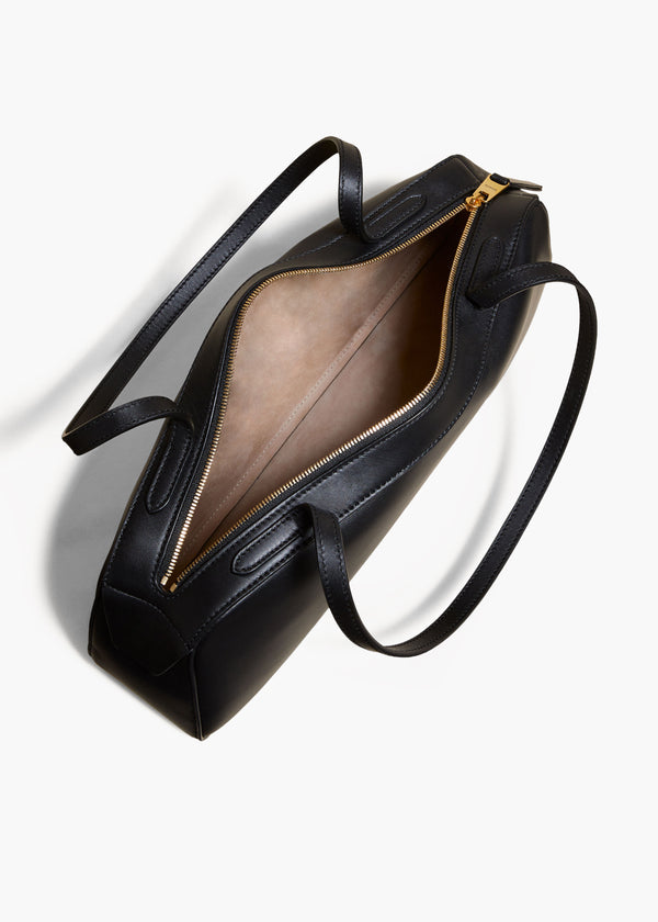 Khaite Simona Shoulder Bag Black Leather