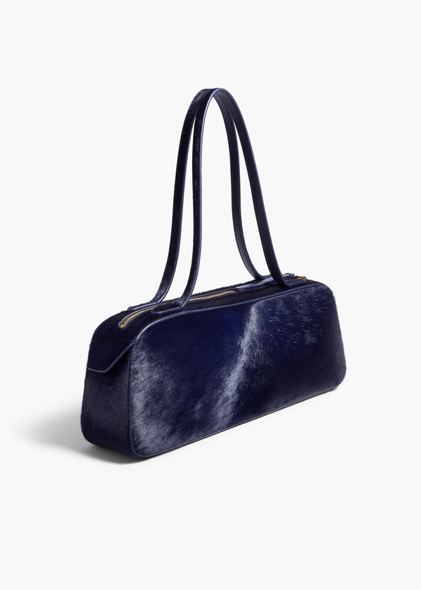 Khaite Simona Shoulder Bag Midnight Haircalf
