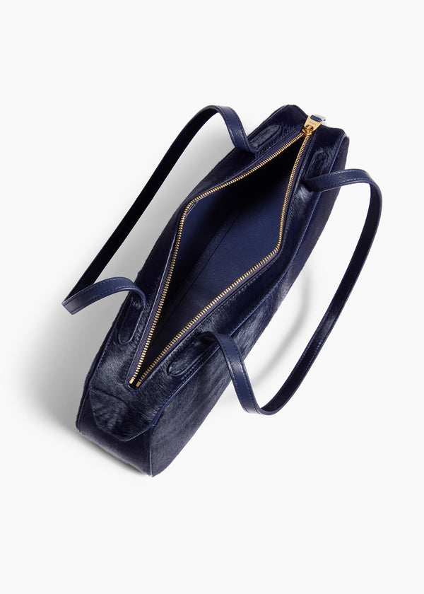 Khaite Simona Shoulder Bag Midnight Haircalf