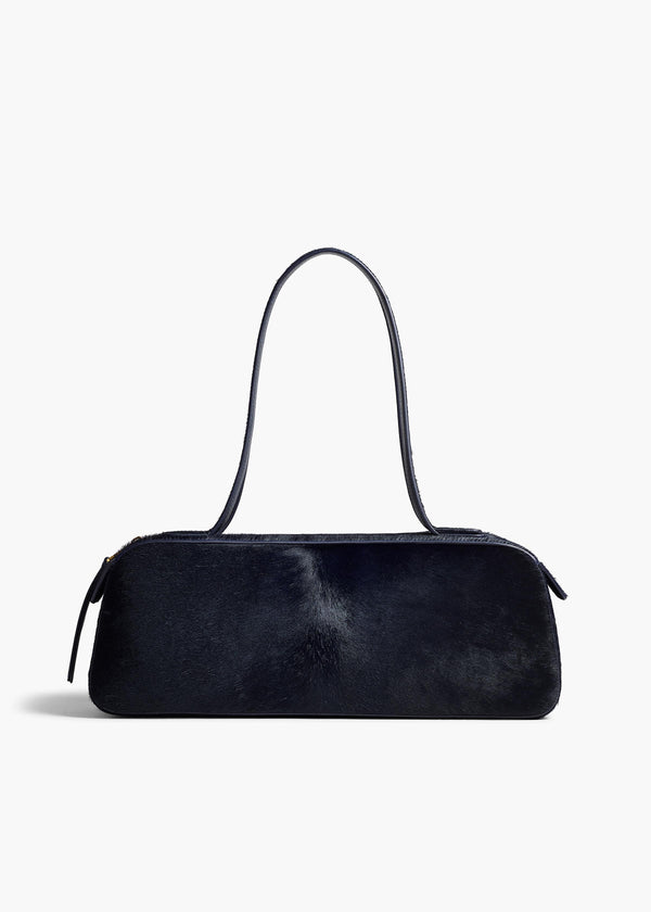 khaite Simona Shoulder Bag Midnight Haircalf