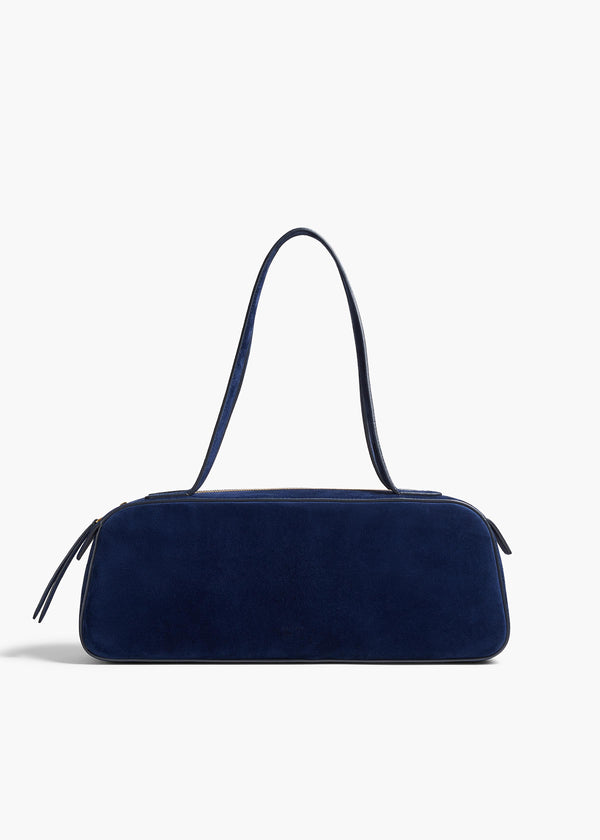 khaite Simona Shoulder Bag Midnight Suede