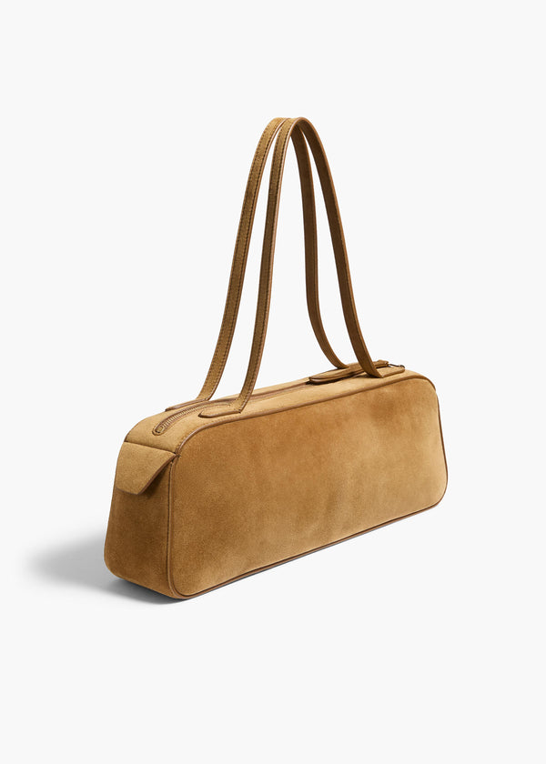 Khaite Simona Shoulder Bag Mud Suede