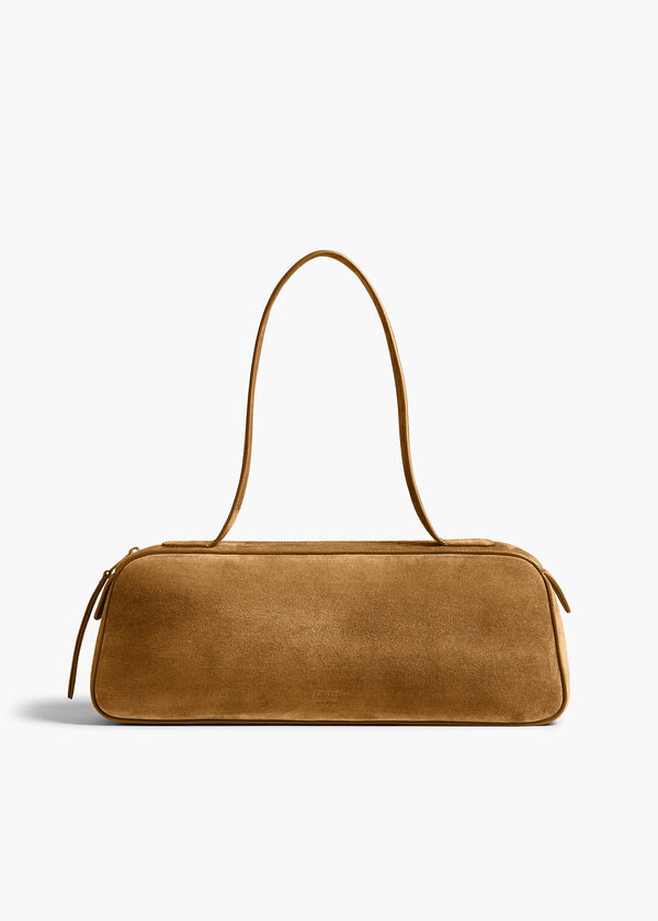 khaite Simona Shoulder Bag Mud Suede