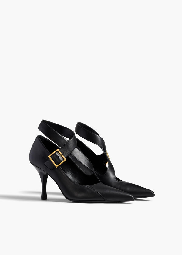 Khaite Sloan Pump Black Leather
