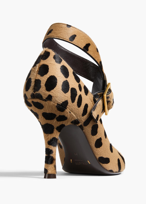 Khaite Sloan Pump Hyena Print Haircalf