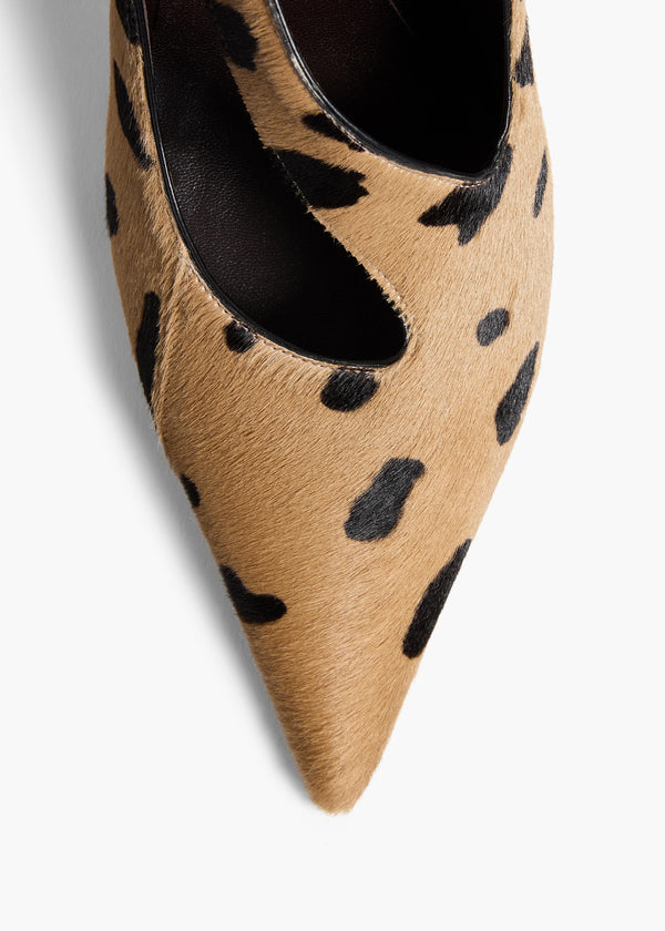 Khaite Sloan Pump Hyena Print Haircalf