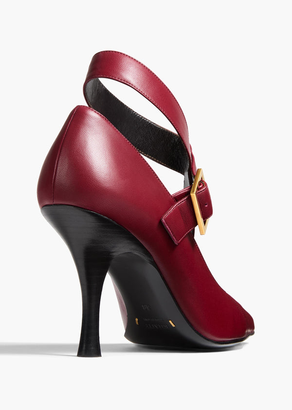 Khaite Sloan Pump Oxblood Leather