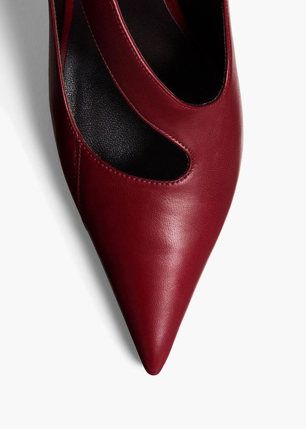 Khaite Sloan Pump Oxblood Leather