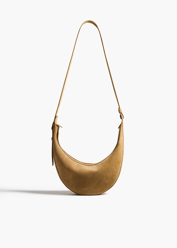 Khaite Small Augustina Crossbody Bag Mud Suede