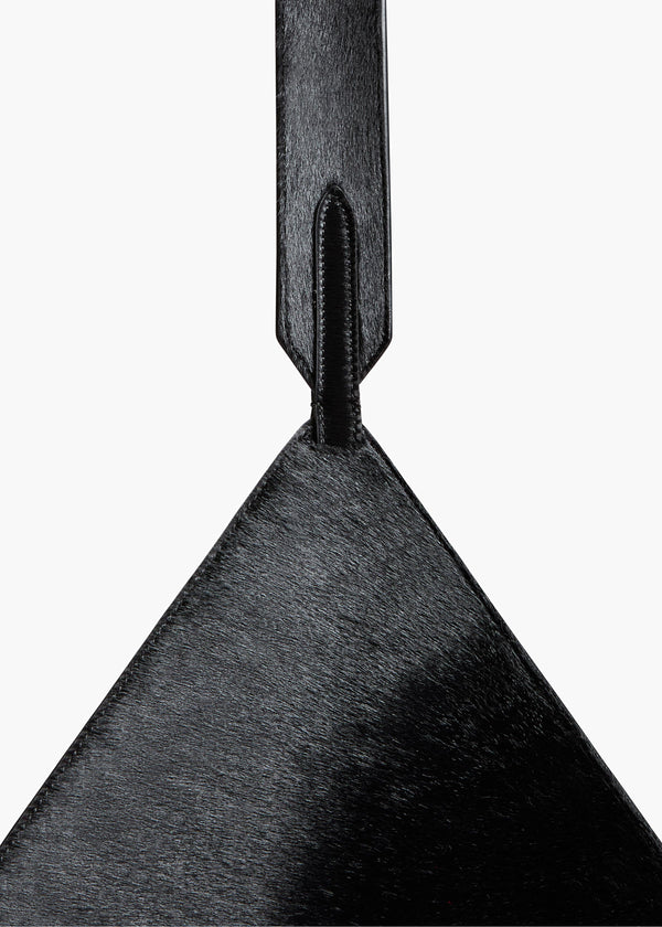 Khaite Small Lotus Tote Black Haircalf