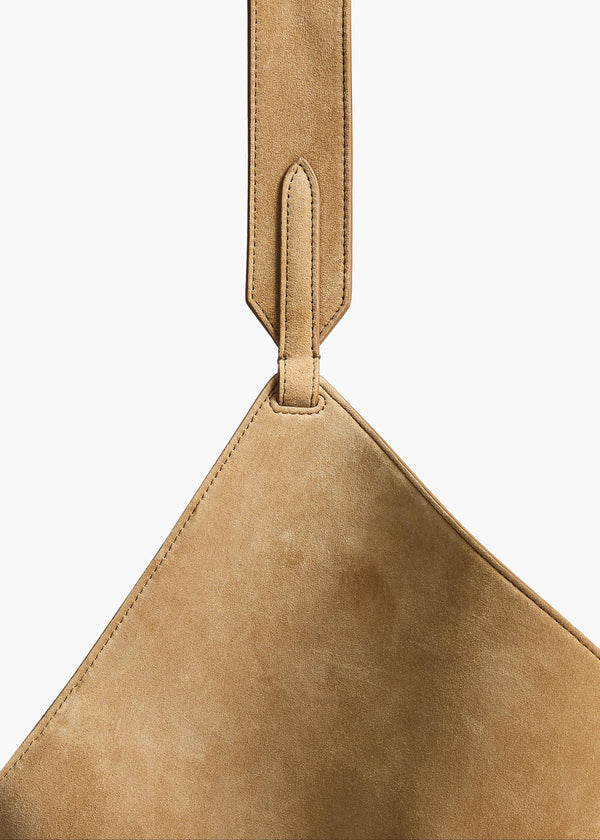 Khaite Small Lotus Tote Mud Suede