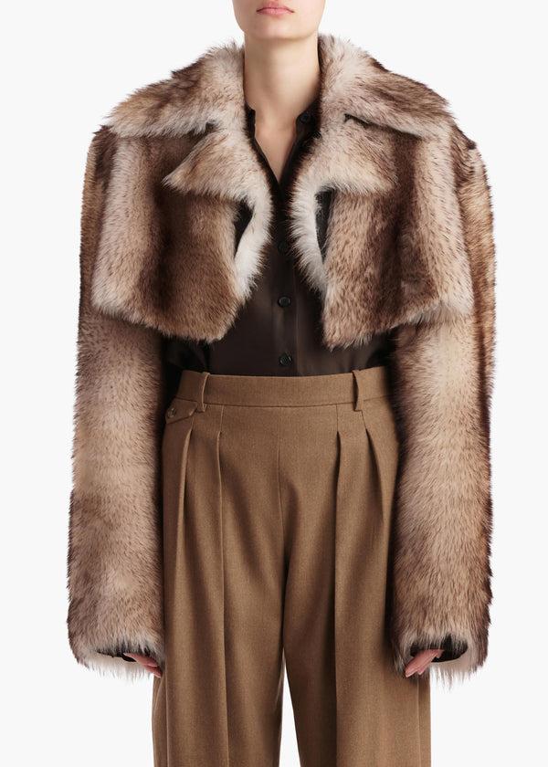 Khaite Stallone Shearling Jacket Natural