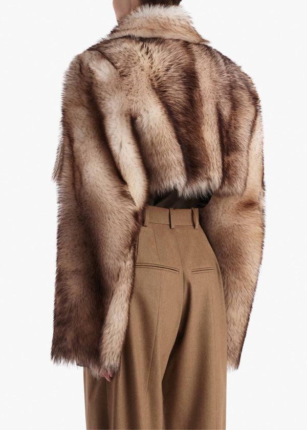 Khaite Stallone Shearling Jacket Natural