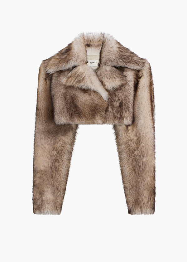 khaite Stallone Shearling Jacket Natural