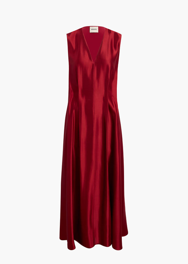 khaite Syd Dress Crimson