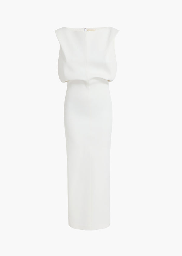 khaite Terran Dress Chalk