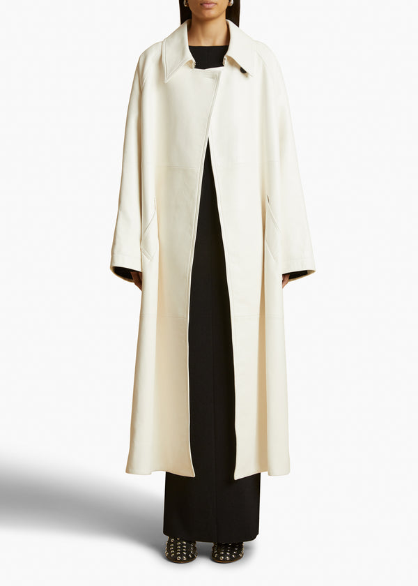 Khaite THE AMELIA CARDIGAN Powder