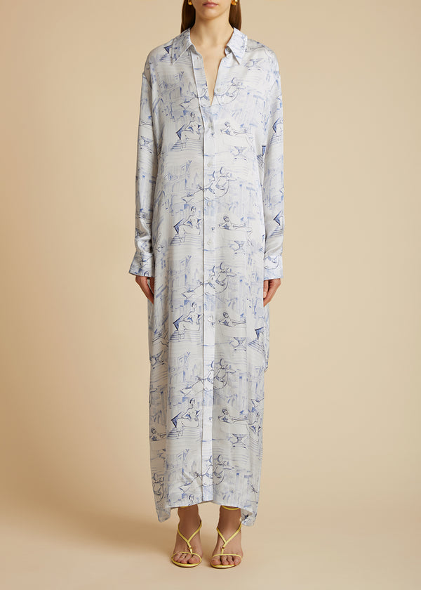 Khaite THE AMELIA CARDIGAN Powder