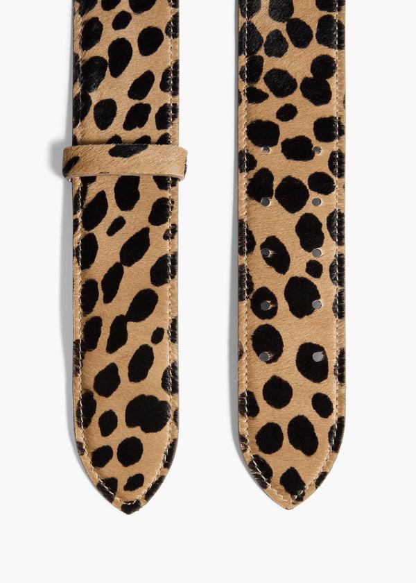 Khaite Theo Waist Belt Hyena Print Haircalf