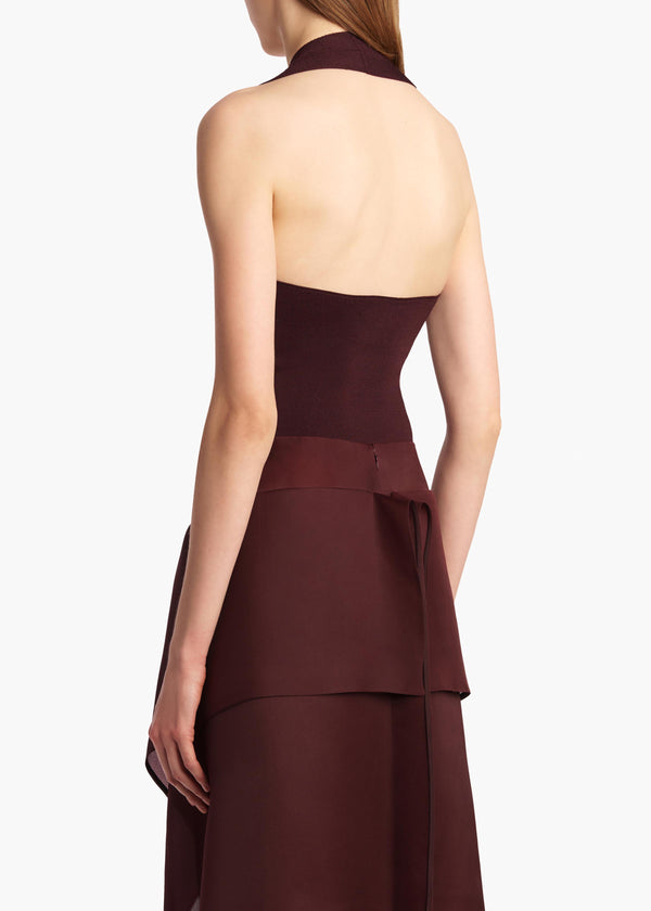 Khaite Toto Bodysuit Almandine