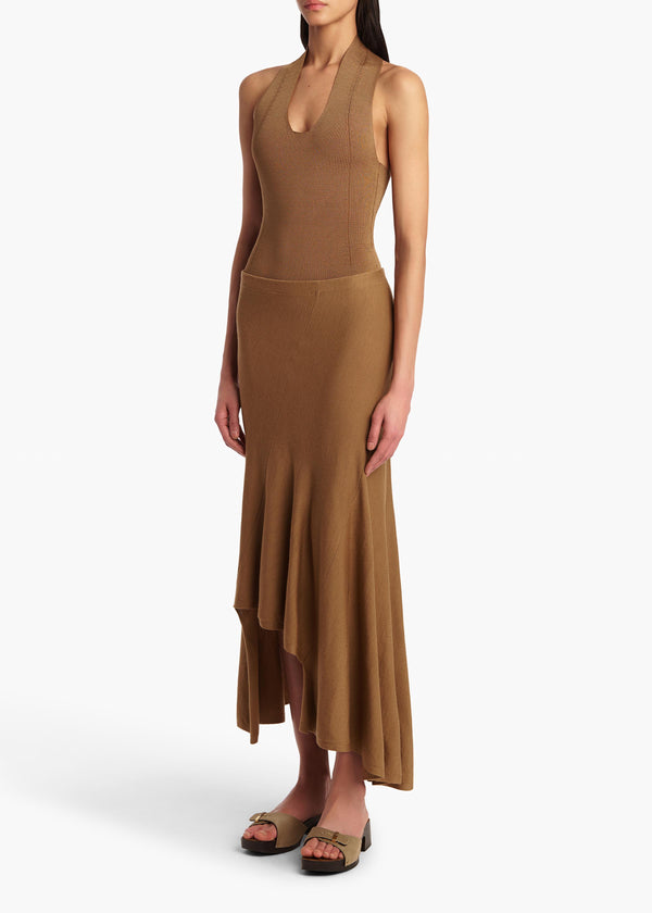 Khaite Toto Bodysuit Carob