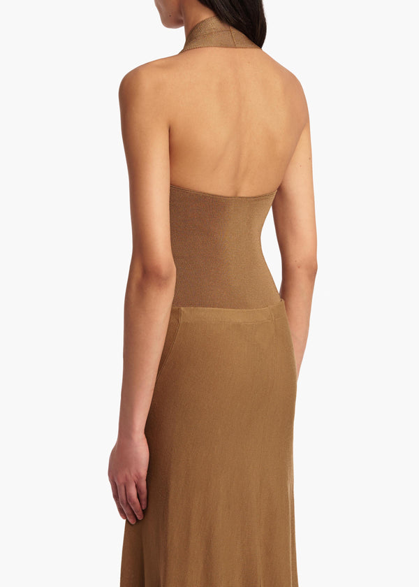 Khaite Toto Bodysuit Carob