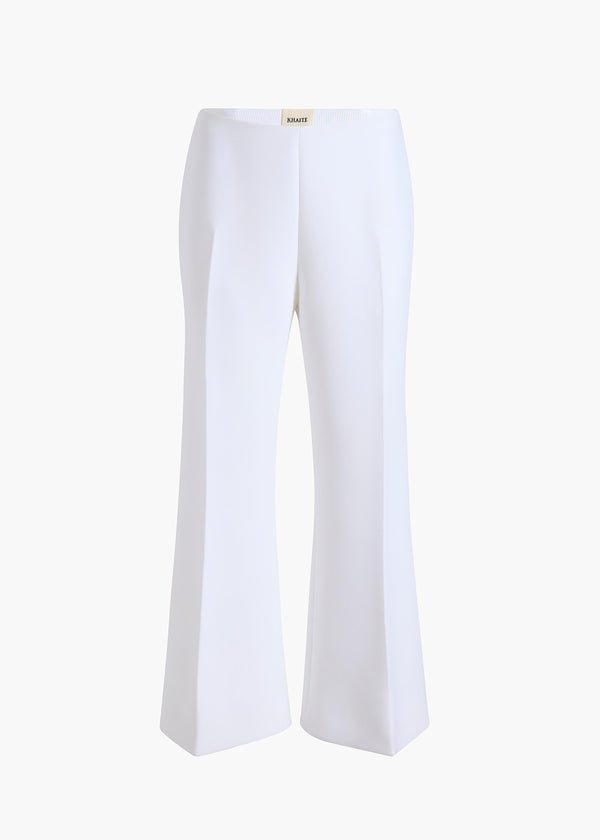 khaite Walter Pant Chalk Crepe