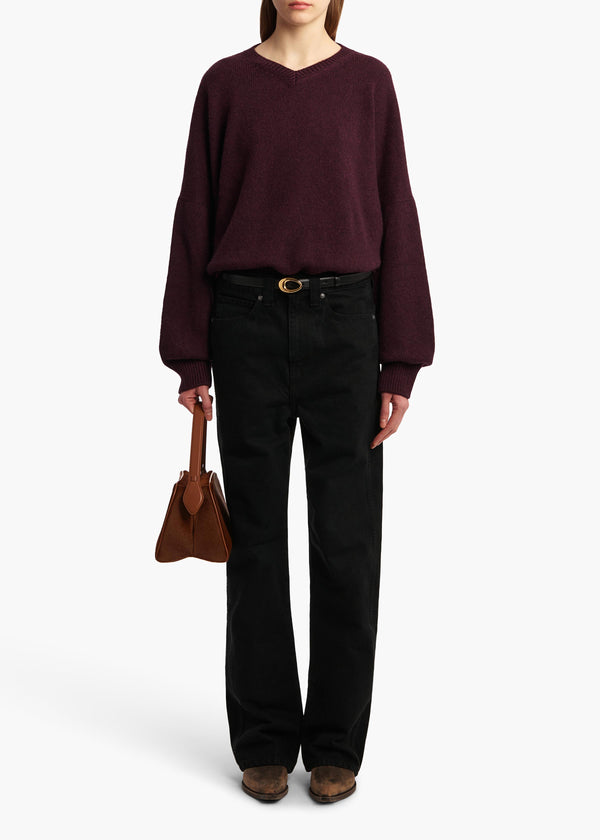 Khaite Wolfe Sweater Plum