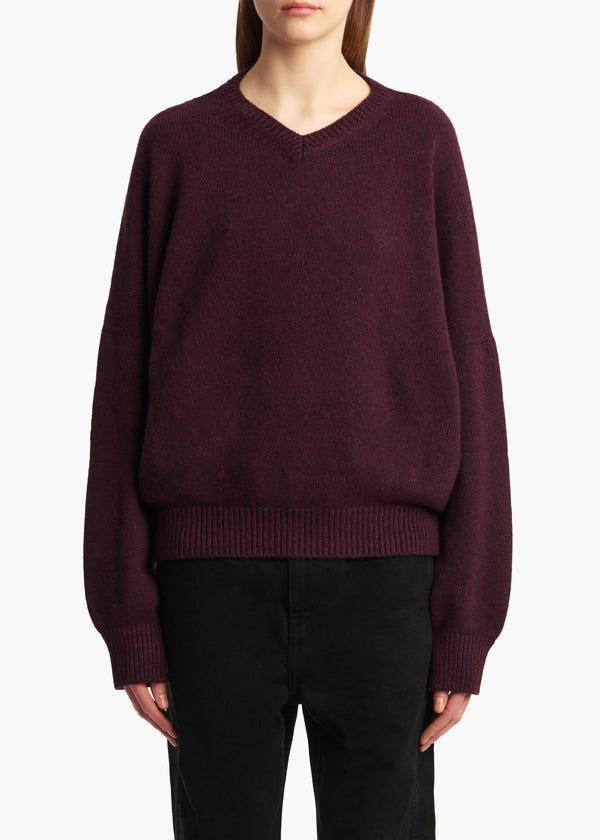 Khaite Wolfe Sweater Plum