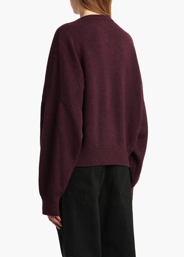 Khaite Wolfe Sweater Plum