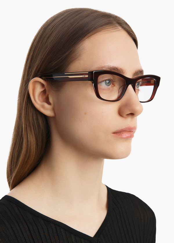 Khaite KHAITE X Oliver Peoples 1953RX Bordeaux Bark